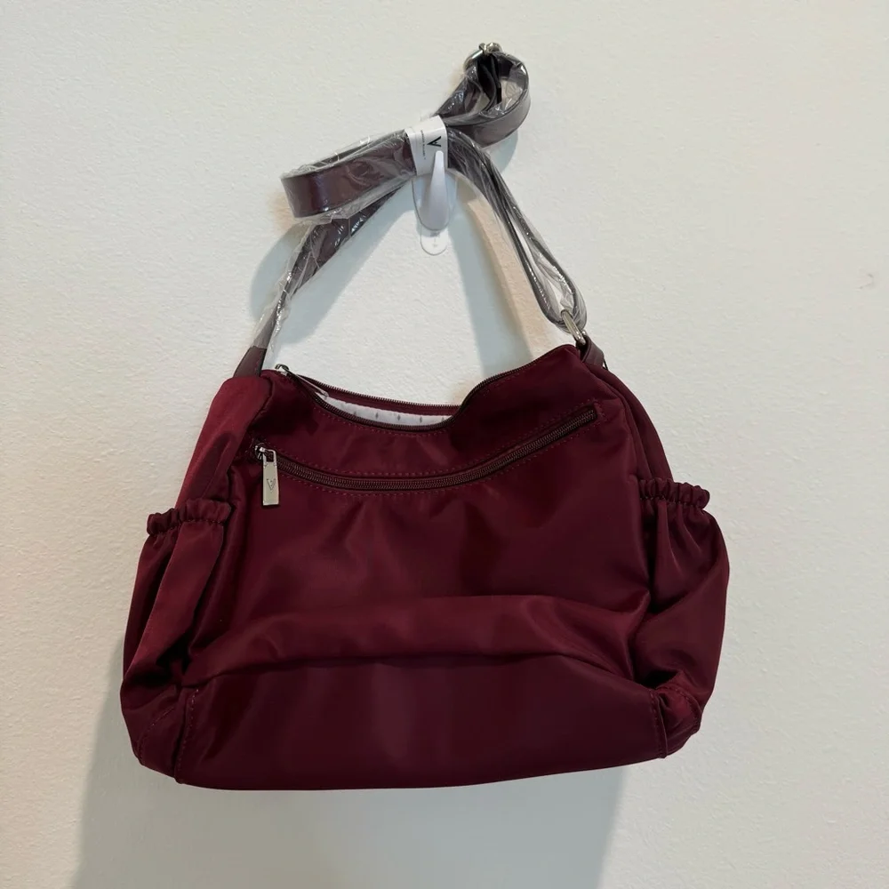 NWT Maroon Quilted Crossbody Bag - Picture 6 of 8